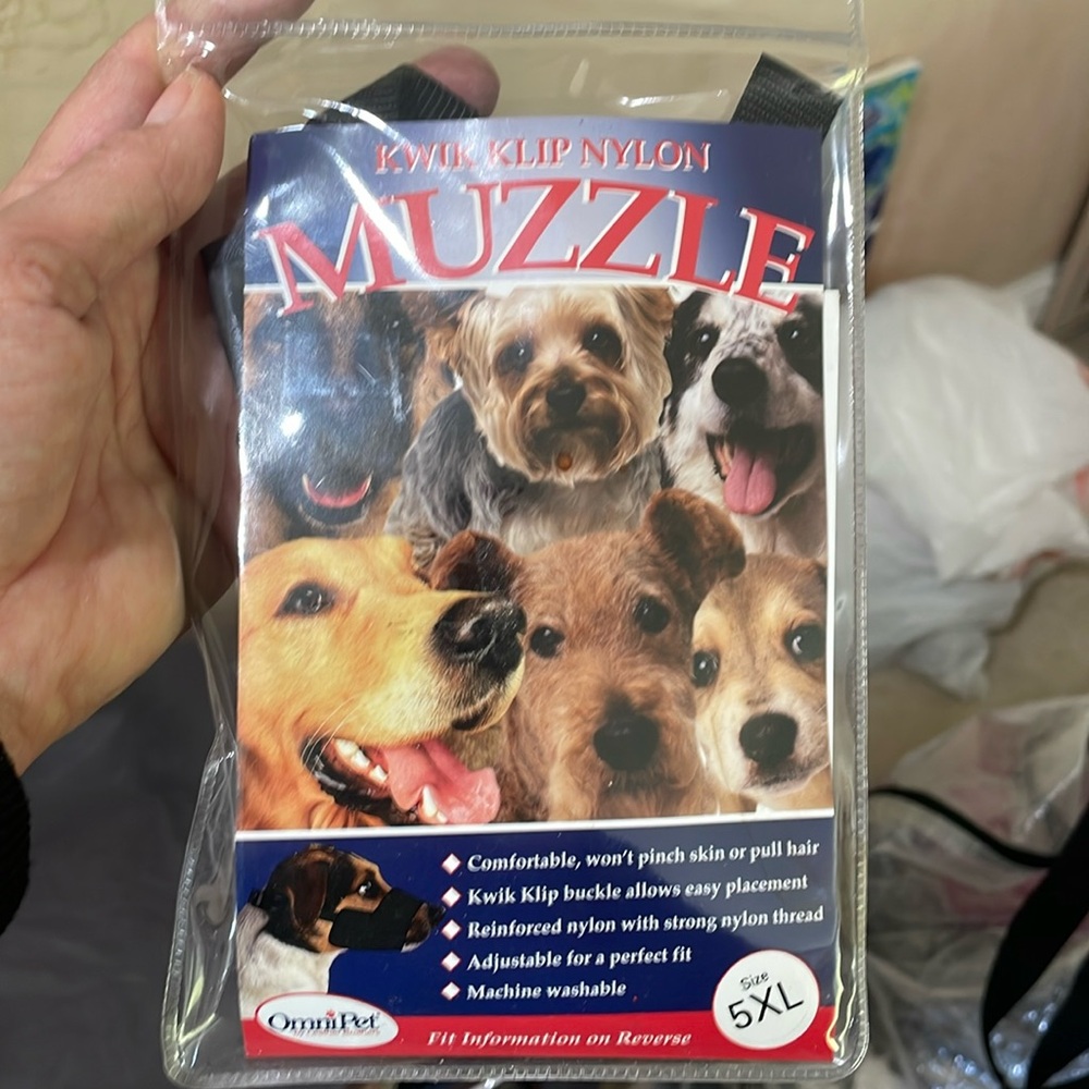 Dog muzzle, size 5XL extra large dog